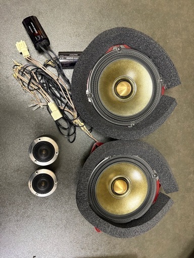 ALPINE DLX-FT17S(ミッドウーファー、ネットワーク)、DLX-F30T(ツィーター)17cmスピーカーセット