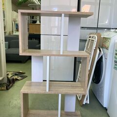 【リサイクルショップ ピカソ 小松原】🏡おしゃれ＆実用的✨木目調 3段シェルフ🏡★9242★の画像