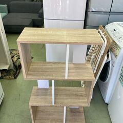 【リサイクルショップ ピカソ 小松原】🏡おしゃれ＆実用的✨木目調 3段シェルフ🏡★9242★の画像