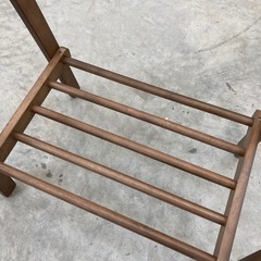 【kj061】人気中古 ニトリ 木製 ハンガーラック コート掛け 組み立て完成品 収納 洗濯物干し 　検)一人暮らし　ファミリー　冷蔵庫　洗濯機　オフィス　事務　テーブル　ラック　収納　家具　ソファ　キッチンの画像
