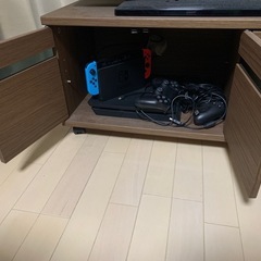 ダークブラウン　ニトリ　テレビボードの画像