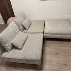IKEAのSÖDERHAMN ソーデルハムン　オットマン付きの画像
