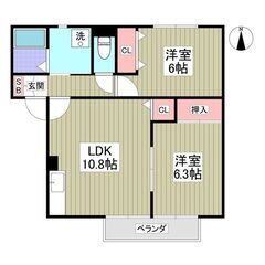 KS🌸初期費用8万円✨敷金ゼロ✨礼金ゼロ✨仲介手数料ゼロ✨フリー...