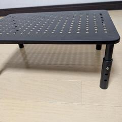HUANUO (ファーノー) 机上台 机上ラック モニタースタンド モニター台 PCスタンド PS5台 小型テレビ台 幅37cm 耐荷重20kg 三段階で高さ調整 HNLL3（ブラック）  の画像