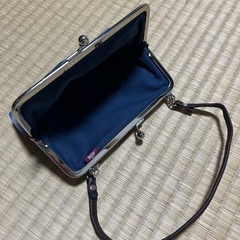 がま口ポーチ 藍染め 未使用品♪の画像