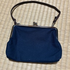 がま口ポーチ 藍染め 未使用品♪の画像