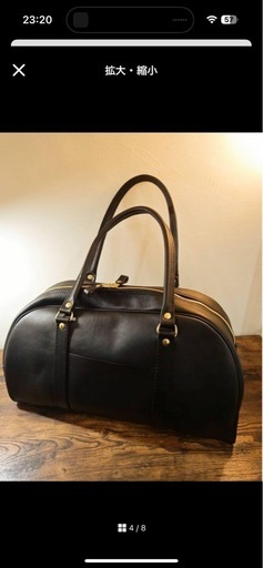 ヘルツ 本革 ボストンバック 一点物○HERZ_A4サイズのニーナボストン