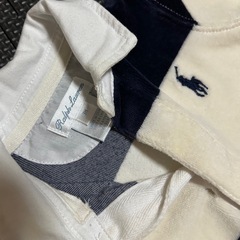  POLO RALPH LAUREN ベロア素材ロンパースの画像