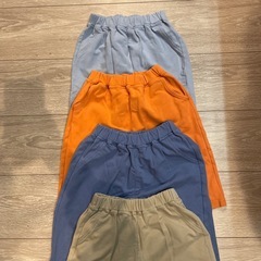 【ほぼ未使用品】GU 100cm ズボン 7枚セット　子供服の画像