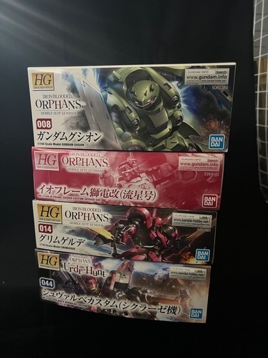 【ガンプラ】鉄血　赤い機体3体＋緑1体
