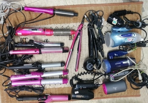 パナソニック　ヘアアイロン　コテ　ionity ioue ストレートアイロン　ドライヤー　vs まとめて　動作確認ok