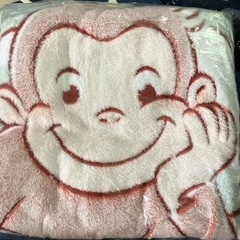 おさるのジョージ ブランケット 100×140 ひざ掛け 