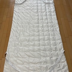 【無印良品】ムレにくいあたたかファイバー厚手敷パッド・Ｓ(アイボリー)の画像