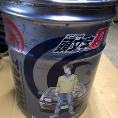イニシャルD 空ペール缶 ステッカーTAKUMIオイル 頭文字D 