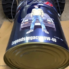 イニシャルD 空ペール缶 ステッカーTAKUMIオイル 頭文字D の画像