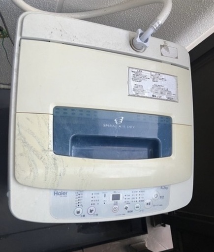洗濯機　2月28日に取りに来れる方