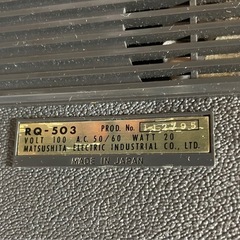 ●●ナショナル　昭和レトロ　RQ503レコーダー●●の画像