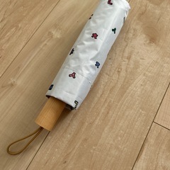 ハングル文字　レディース日傘　折りたたみの画像