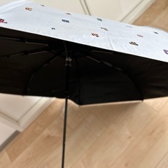 ハングル文字　レディース日傘　折りたたみの画像