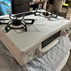 リンナイ ガスコンロ HOWARO（ホワロ） 56cm【公式ストア限定】 白いコンロ 水無し片面焼 ET34NJH4A-W3 (ホワイト×シルバー, プロパンガスLPG)の画像