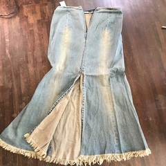 古着のデニムジャケット、スカート サイズ L～LL