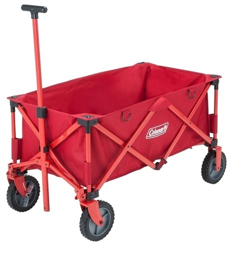 コールマン キャリーカート アウトドアワゴン 耐荷重約100kg ストッパー付 コンパクト収納