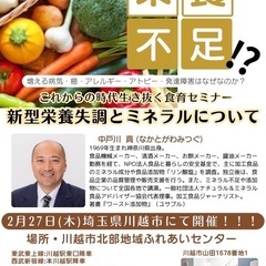 新型栄養失調とミネラルについて