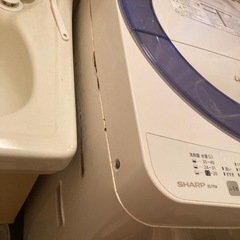 シャープ　全自動洗濯機の画像