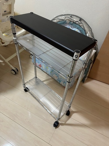 3段キャスター付きワゴン、ラック