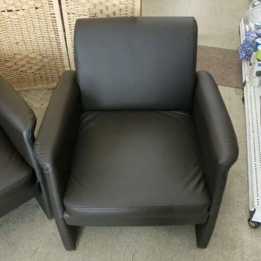 パーソナルチェア 2点セット ブラウン 茶系 こげ茶 1人掛けソファ 椅子