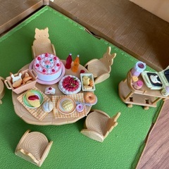 【再値下げ】シルバニア　あかりの灯る大きな家と家具モロモロの画像