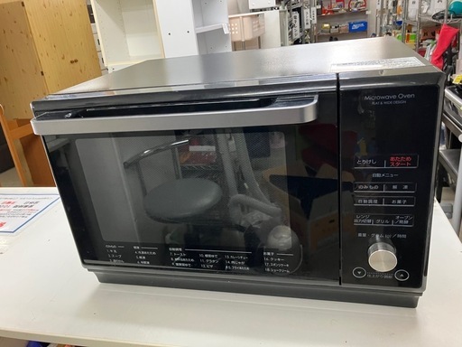 ☆値下げ☆I2502-845 ニトリ フラットオーブンレンジ ET-626A 2019年製 通電確認済み オーブン用トレイ1枚付き　 キズ汚れ有り