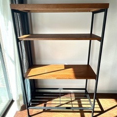 アイアン本棚　横75cm 高さ120cm 奥行き30cm