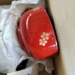 未使用品樹脂製小鉢、お盆、木箸セットの画像