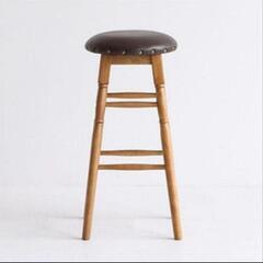GEORGE’S　ビンテージ調　ハイスツール　木製　カウンターチェア　ハイチェアの画像
