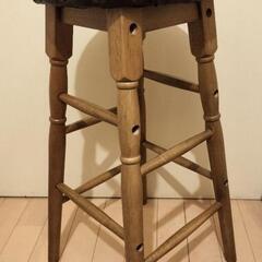 GEORGE’S　ビンテージ調　ハイスツール　木製　カウンターチェア　ハイチェアの画像