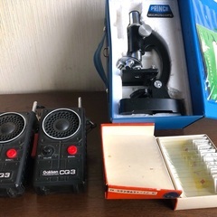 【受渡し完了】顕微鏡とトランシーバー