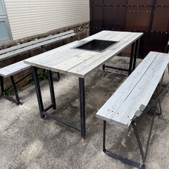 屋外向け　BBQテーブルの画像