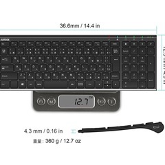 ワイヤレスキーボード日本語配列の画像