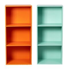 【新品／未開封品】3段ボックス　オレンジ＆ミントグリーン　2台セ...