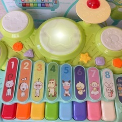 多機能 知育玩具 楽器　ピアノ ドラム など沢山のメロディー 英語の画像