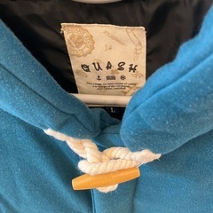 HA2502-161 QUASH 中綿ベスト スウェット トグル チロリアンテープ ターコイズ サイズ:L 毛玉汚れ有りの画像