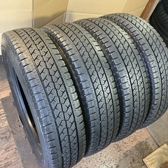 スタッドレス155/80R14LT 4本／BS VL1 6分上〜...