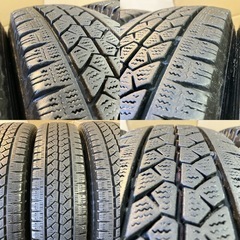 スタッドレス155/80R14LT 4本／BS VL1 6分上〜7分上 A4794-91の画像