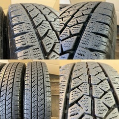 スタッドレス155/80R14LT 4本／BS VL1 6分上〜7分上 A4794-91の画像