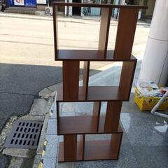 半額セール！ オープンラック 4段 収納 収納家具 ラック 棚 本棚 シェルフ フリーラック 多目的ラック ウッドラック 飾り棚 木製 スリムの画像