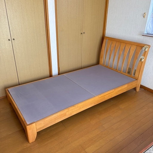 ⭐︎半額SALE⭐︎シングルベッド【ナチュラルウッド】