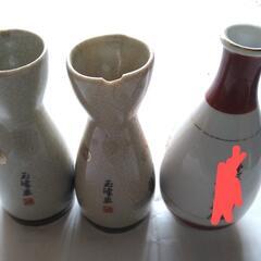 九谷焼徳利・玉峰画徳利 ・お猪口の画像
