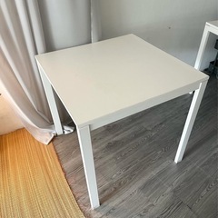 IKEA メルトルプ　MELLTORP 75×75cm テーブル　ホワイトの画像