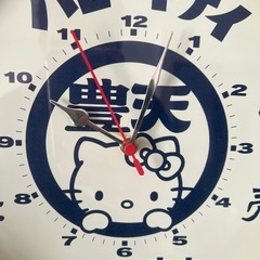 八角形キティー壁掛け時計の画像